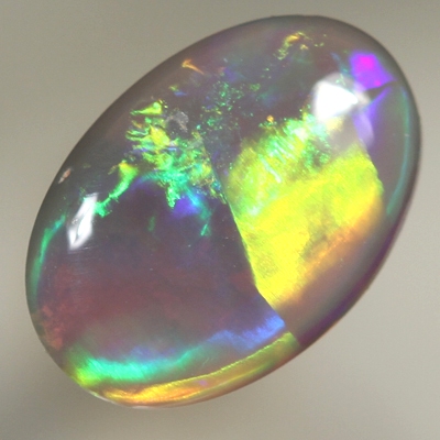 SOLID SEMI BLACK OPAL Large rainbow rolling flashes